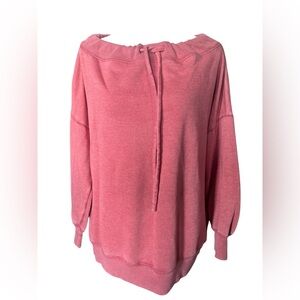 Aerie Pink Off-Shoulder Sweater